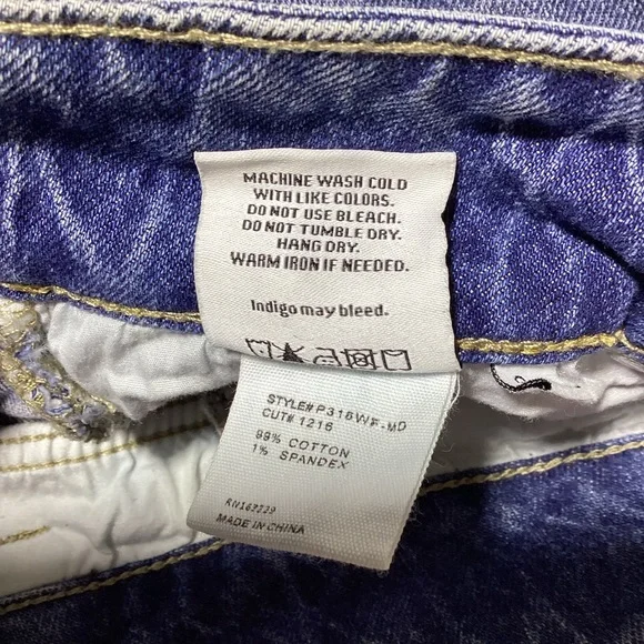 Petra High Rise Comfort Wide Flare Blue Women's Jeans - Picture 6 of 14